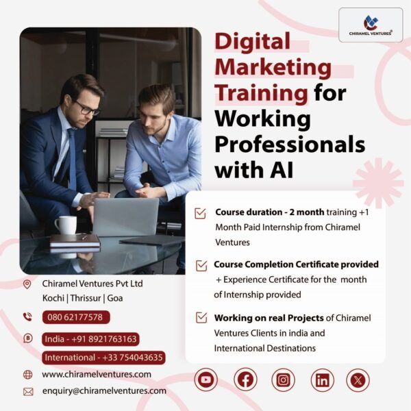 Digital Marketing Training for Working Professionals